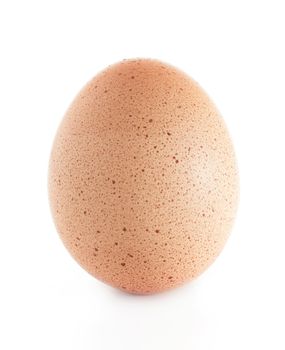 Chicken egg isolated on a white background.