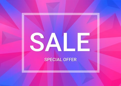 discount special offer text template sale banner holographic neon background to promote your goods modern design trends for your company for business High quality