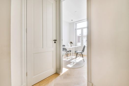 A cozy and spacious office room in a luxury design