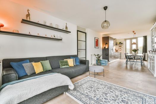 Interior design of a stylish living room