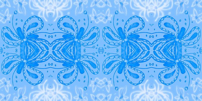 Folk flower pattern design. Seamless ethnic ornament. Hand drawn traditional fabric. Geometric tribal texture. Folk florals. Watercolor bohemian print. Vintage abstract background. Flowers folk.