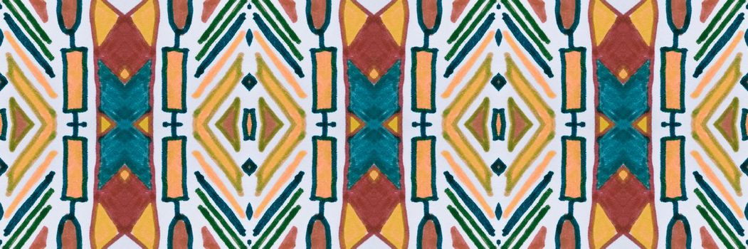 Geometric ethnic print. Grunge navajo texture. Abstract tribal illustration. Traditional american indian ornament. Seamless ethnic pattern. Mexican textile design. Hand drawn native background.