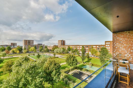 Stunning and mesmerizing park views from a delightful balcony