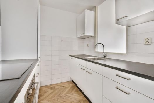 Stylish kitchen island in a spacious kitchen