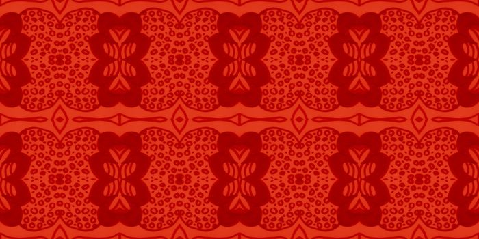 Art texture chinese. Abstract japanese background. Vintage asian design. Seamless chinese pattern. Oriental hand drawn geometric wallpaper. New year floral ethnic illustration. Red chinese pattern.