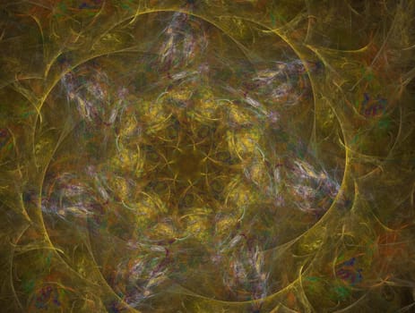 Imaginatory lush fractal texture image abstract background