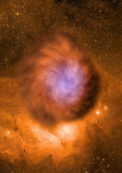 Far being shone nebula and star field against space. Elements of this image furnished by NASA.