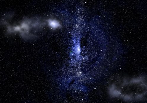 Star field in space a nebulae and a gas congestion. Elements of this image furnished by NASA.