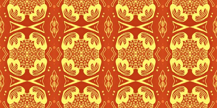 Oriental chinese pattern. Vintage japanese background. New year asian design. Seamless texture chinese. Art hand drawn geometric illustration. Red floral ethnic wallpaper. Abstract chinese pattern.