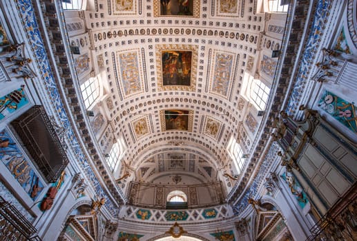 SCICLI, SICILY, ITALY, JUNE 20, 2018 : architectural details of San Giovanni evangelista church, june 20, 2018,  in Scicli, sicily, italy