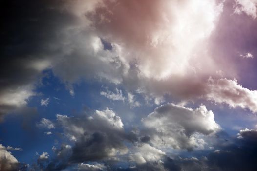 Sunny Cloudy Sky Photo Background. Sky Background - Nature Photo Collection.