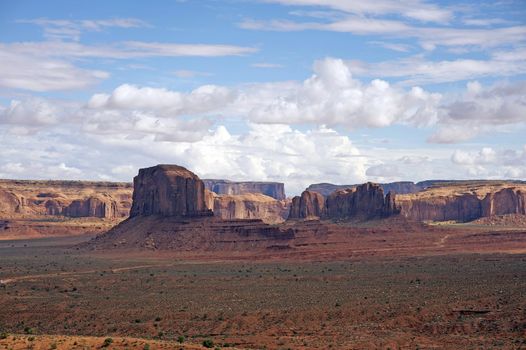 Raw Arizona Lands. Famous Monuments Valley Tribal Park. Northern Arizona, United States.