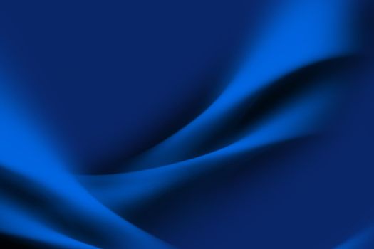 Smooth Wavy Blue Horizontal Background. Background Design.