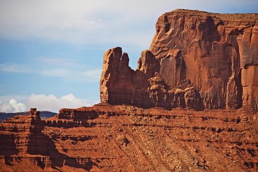 Northern Arizona Sandstone Monuments near Monuments Valley Tribal Park. Nature Collection - Arizona USA.