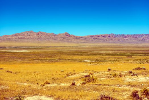 Eastern Nevada Rural Landscape. Nevada Backcountry Summer Scenery.