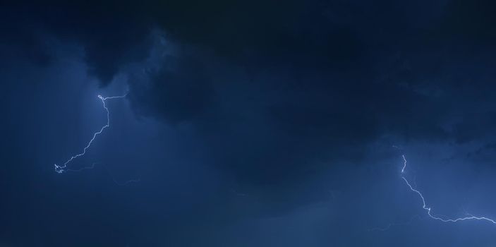 Dark Blue Stormy Sky Photo Background. Weather Photo Collection.