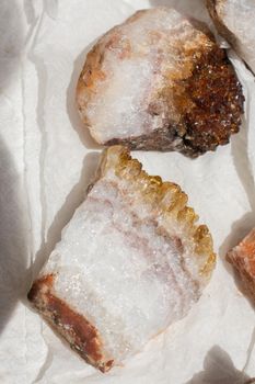 Piece of natural mineral gemstones of a certain type