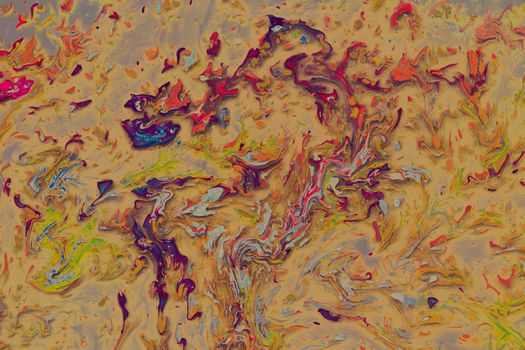 Traditional Ottoman Turkish abstract marbling art patterns as background