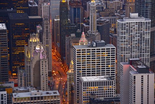 Cityscape Chicago. City of Chicago From Above. Architecture Photo Collection.