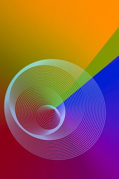 Colorful  spiral lines background pattern