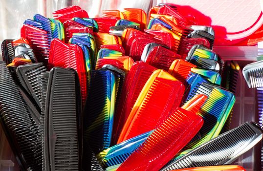 Old style  hair comb made of plastic