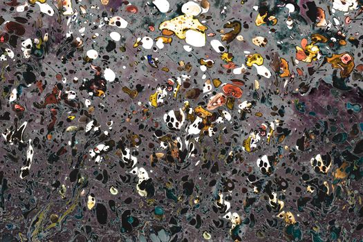 Traditional Ottoman Turkish abstract marbling art patterns as background