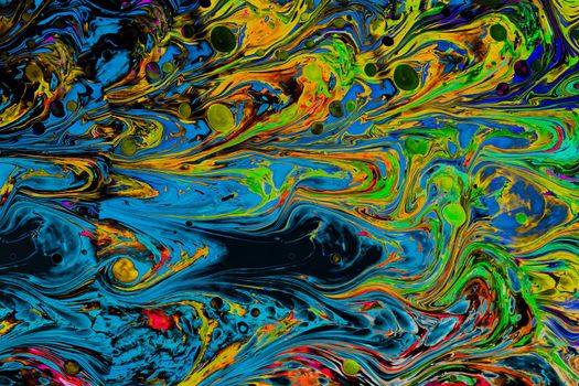 Traditional Ottoman Turkish abstract marbling art patterns as background