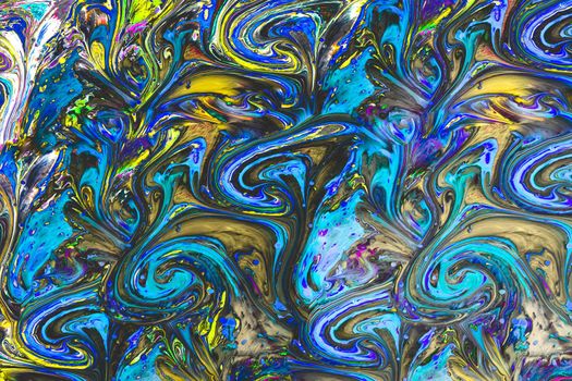 Traditional Ottoman Turkish abstract marbling art patterns as background