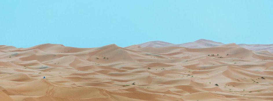 Sand dune on the edge of the Sahara Desert,Morocco