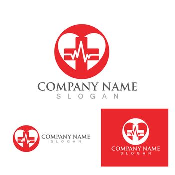 Hospital logo symbol vector 