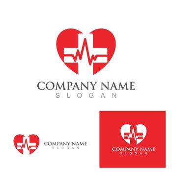 Hospital logo symbol vector 