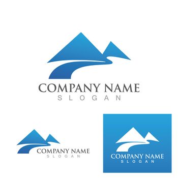 Mountain icon Logo Template Vector illustration design