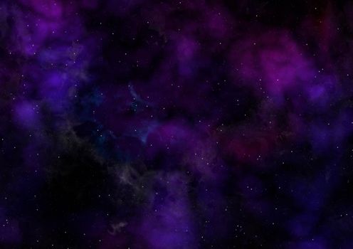 Far space being shone nebula as abstract background