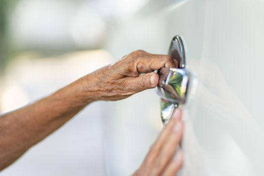 Homeless woman was trying to get into a car