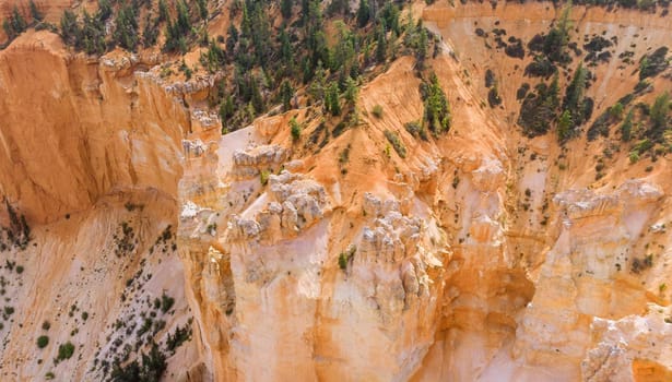 Aerial view of red rock canyons outside Bryce Canyon National Park in Southern Utah US