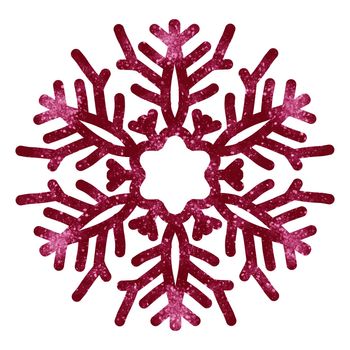 paint watercolor snowflakes illustration. Holiday traditional decoration, sign of winter, cold weather, symbol of unique beauty. Hand painted drawing, isolated on white background.