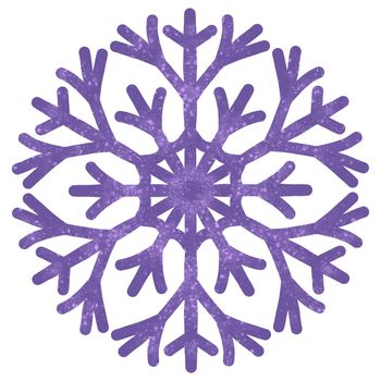 paint watercolor snowflakes illustration. Holiday traditional decoration, sign of winter, cold weather, symbol of unique beauty. Hand painted drawing, isolated on white background.