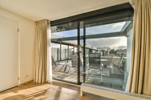 View of the beautiful veranda of the house