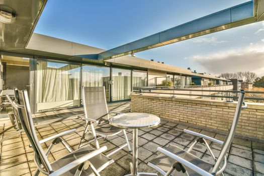 View of the beautiful veranda of the house