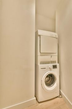 Laundry interior design in a luxury house