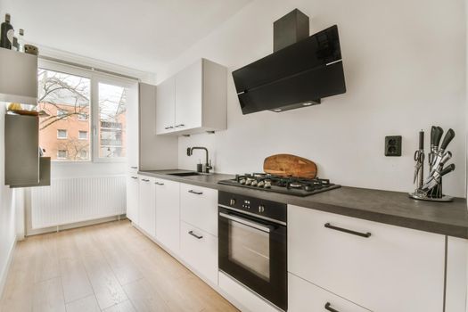 Iterior design of luxury and beautiful kitchen
