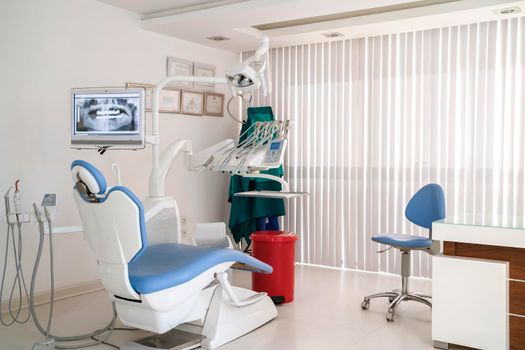 Turkey, Alanya - June 7, 2021: Dental office with modern equipment for dental treatment.