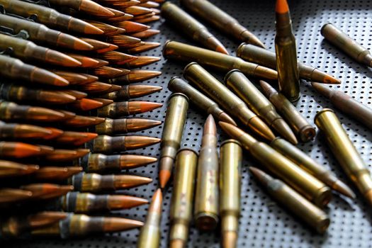 Close up Image of Rifle Bullets