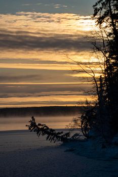 Scenic Prince Albert National Park Canada sunrise light