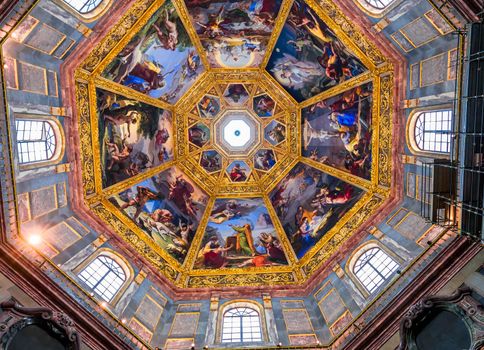 FLORENCE, ITALY, OCTOBER 27, 2015 : interiors and architectural details of Medici chapel, october 27, 2015 in Florence, Italy