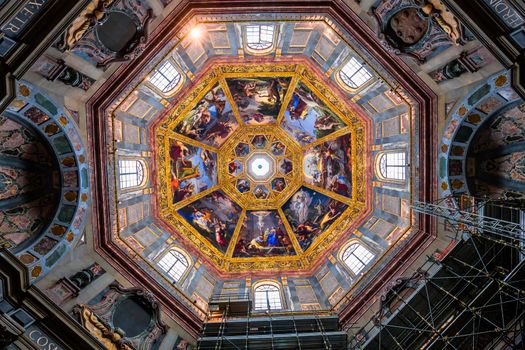 FLORENCE, ITALY, OCTOBER 27, 2015 : interiors and architectural details of Medici chapel, october 27, 2015 in Florence, Italy