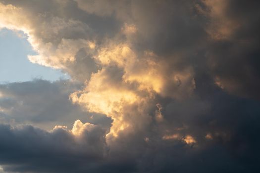 Evening sky with dramatic clouds