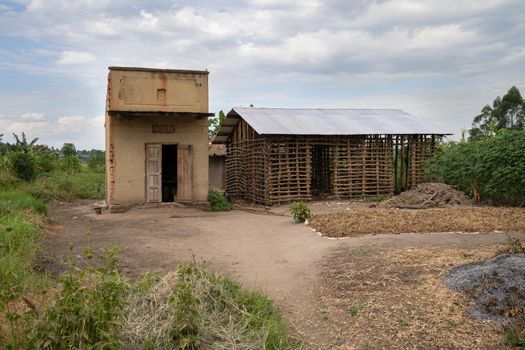 Typical African village, Uganda, East Africa