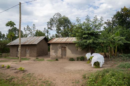 Typical African village, Uganda, East Africa