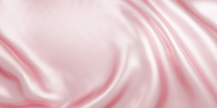 Pink fabric background with copy space 3d render